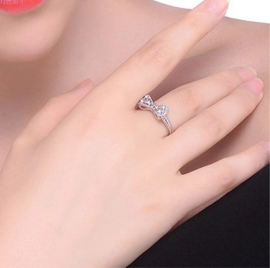Silver Bow Ring – Eternal Connections