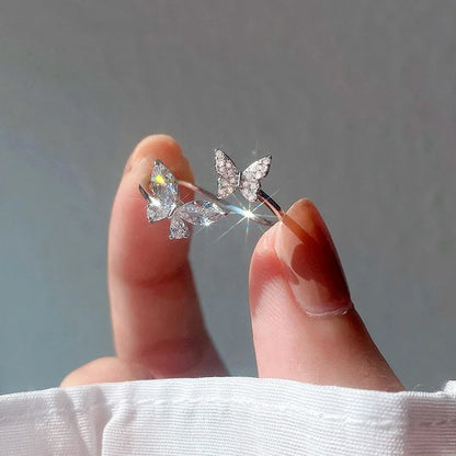 Silver Butterfly Ring – Inner Transformation