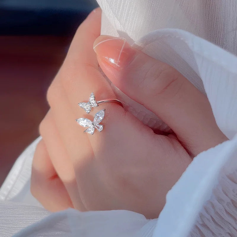 Silver Butterfly Ring – Inner Transformation