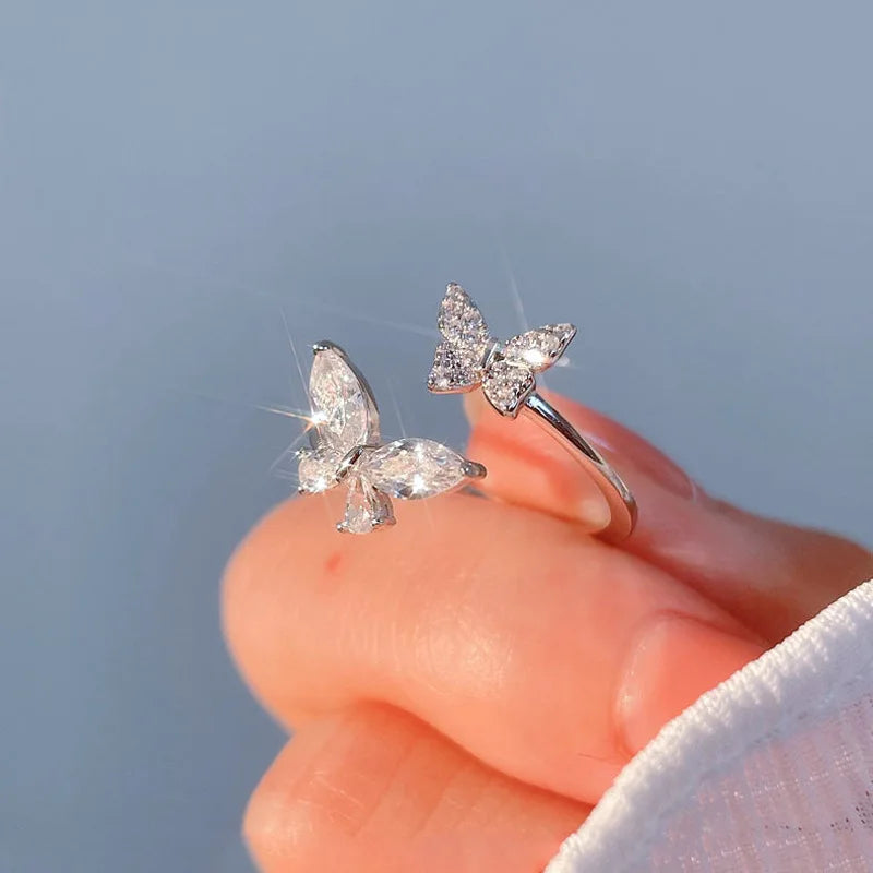 Silver Butterfly Ring – Inner Transformation